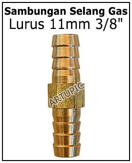 Sambungan Selang Gas Lurus 3 per 8