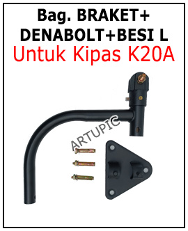 Braket denabolt tiang Kipas Ternak K20A