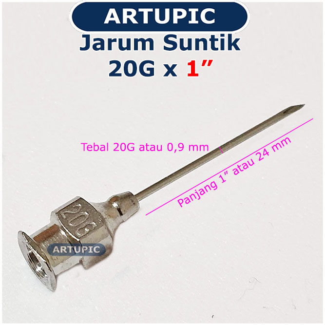 Jarum Suntik 20G x 1" cocok untuk Socorex Jarum Suntik 20G x 1" cocok untuk Socorex
