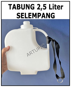 tabung 2 5 liter slempang